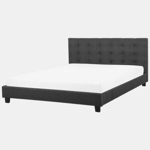 Cama de água Tecido LA ROCHELLE 180 x 200 cm Cinzento escuro