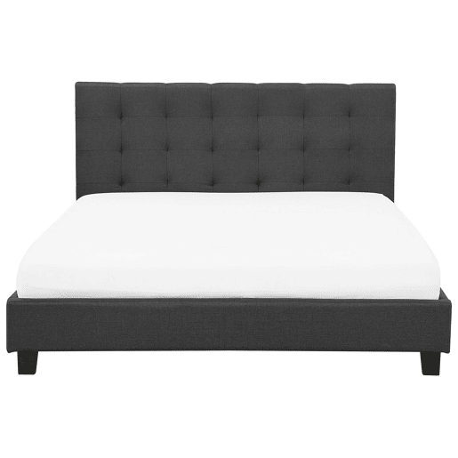 Cama de água Tecido LA ROCHELLE 180 x 200 cm Cinzento escuro