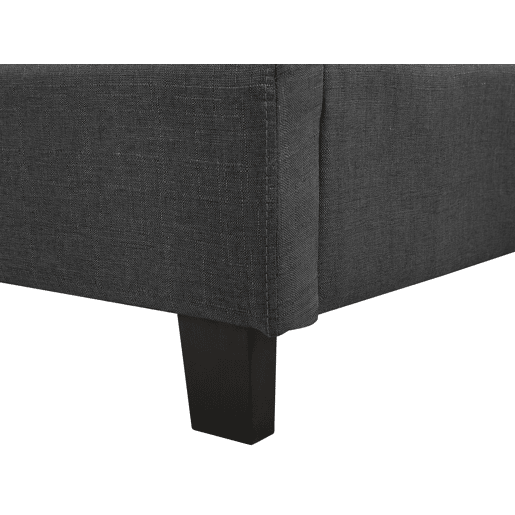 Cama de água Tecido LA ROCHELLE 180 x 200 cm Cinzento escuro