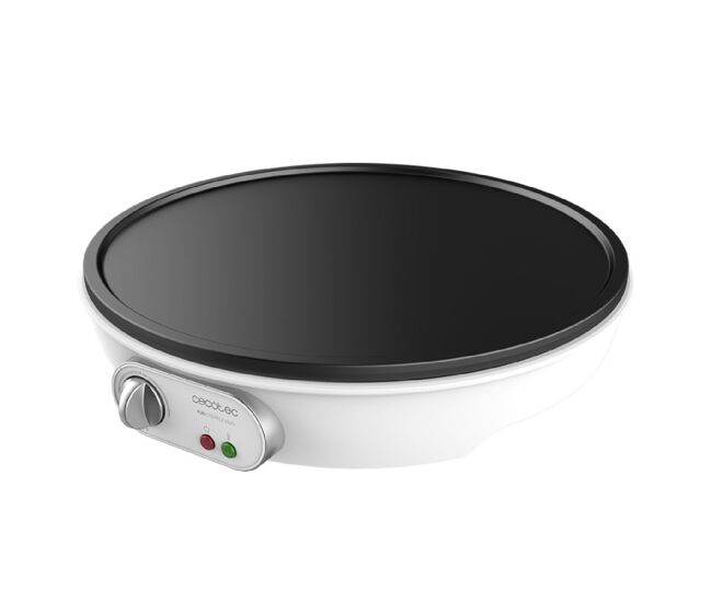 Crepera cecotec fun crepelicius 1000w antiadherente blanco/negro ø30,5cm