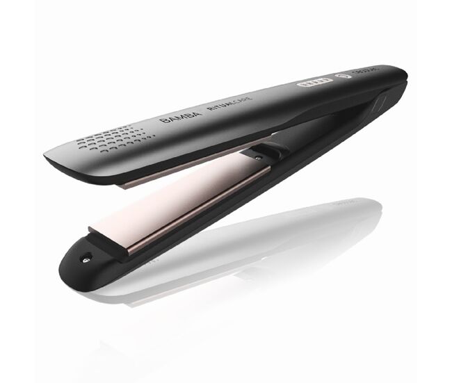 Cecotec plancha de pelo con revestimiento de titanio ritualcare 890 titanium. ajuste de temperatura 140-200 ºc