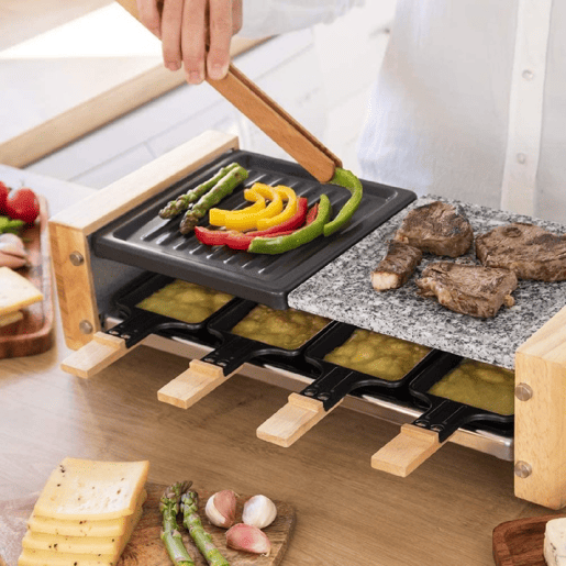 Cecotec Cheese&Grill 8400 Grelhador a lenha para raclete