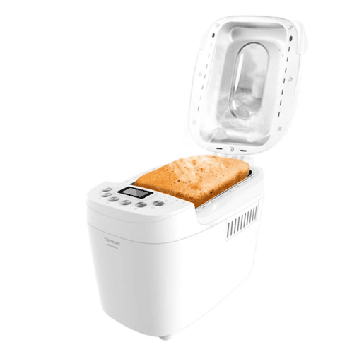 Cecotec Máquina de pão de 1,5 kg com duas resistências, 15 programas automático, 15 horas programáveis e tigela apta para máquina da louça.