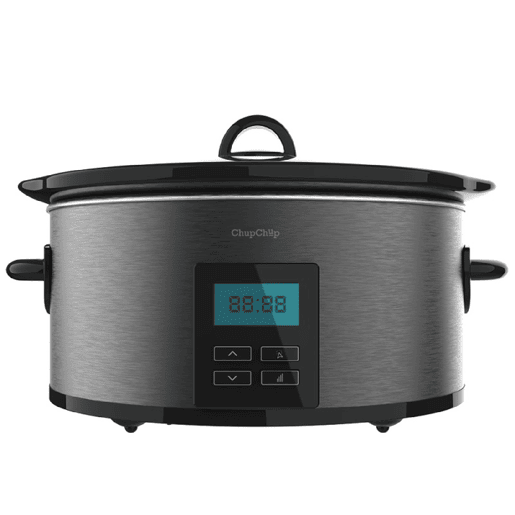 Cecotec Panela de cozedura lenta digital com 240 W. Ecrã LCD. 5,5 litros de capacidade Dois níveis de temperatura + Função manter quente Tampa de vidro. Tigela cerâmica amovível.
