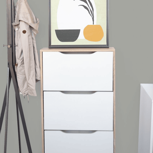 Sapateira Kamik Carvalho nórdico - Branco 60 x 107,5 x 17,3 cm
