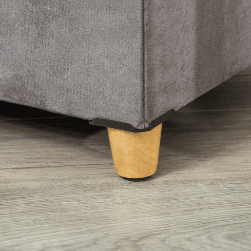 PawHut Caverna para Gatos 2 em 1 Banco para Apoio dos Pés com Tampa Removível Orifício de Entrada Almofada Lavável e Pés Elevados de Madeira para Interior 60x45x44,5cm Cinza