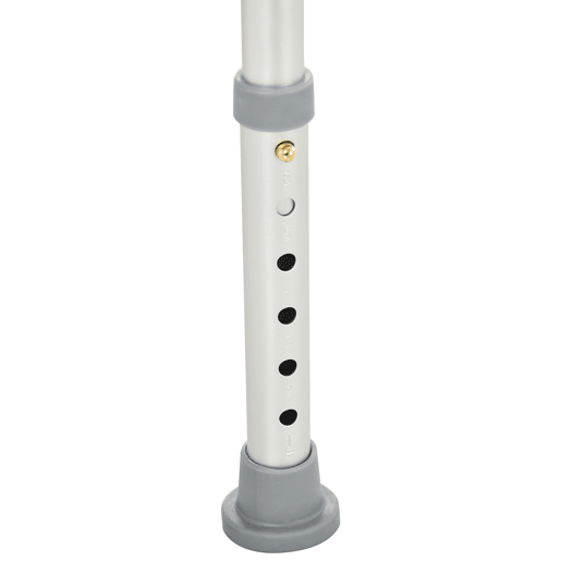HOMCOM Cadeira para Duche Antiderrapante com Altura Ajustável em 6 Níveis Cadeira de Banho com Apoio para os Braços Amovíveis 47x50x74-87 cm Branco