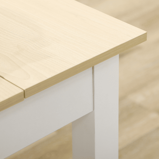 HOMCOM Mesa de jantar em madeira Mesa de cozinha rectangular para 4-6 pessoas Estilo moderno para sala de estar Carga 50 kg 119x70x75 cm Carvalho e branco HOMCOM Mesa de jantar em madeira Mesa de cozinha rectangular para 4-6 pessoas Estilo moderno para sala de estar Carga 50 kg 119x70x75 cm Carvalho e branco