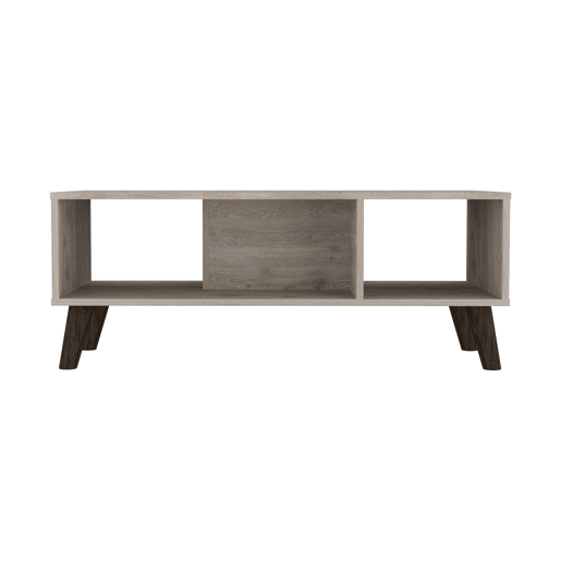 Tabela central de Cincinatti sem gavetas ou prateleiras, 40 cm a x 47 cm p x 101,1 cm An, Ash