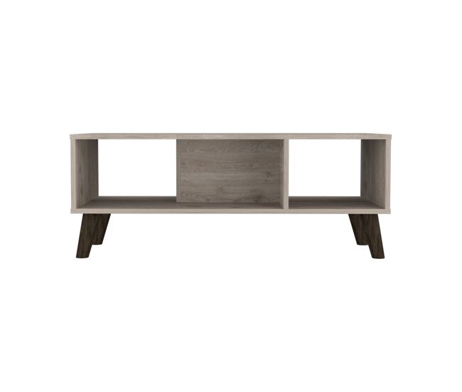 Mesa de centro Cincinatti de 101 cm, gris ceniza