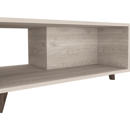 Tabela central de Cincinatti sem gavetas ou prateleiras, 40 cm a x 47 cm p x 101,1 cm An, Ash