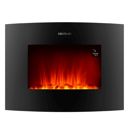 ReadyWarm 2250 Curved Flames Lareira eléctrica ligada Cecotec