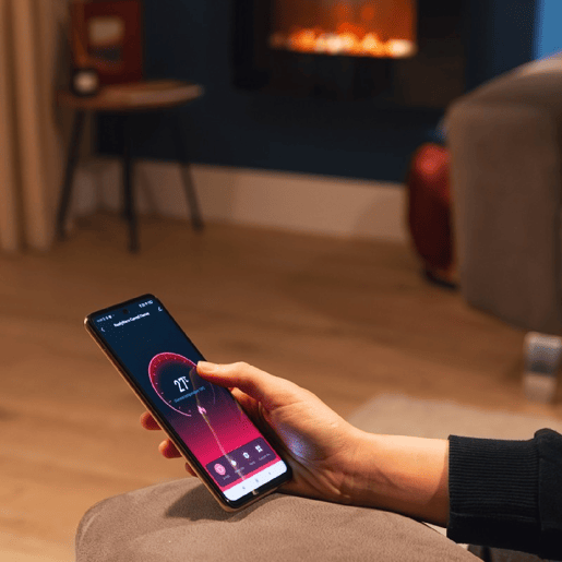 ReadyWarm 2250 Curved Flames Lareira eléctrica ligada Cecotec