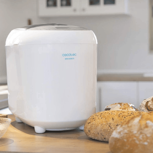 Cecotec Máquina de pão de 1 kg com 19 programas automático, 15 horas programáveis e tigela apta para máquina da louça.
