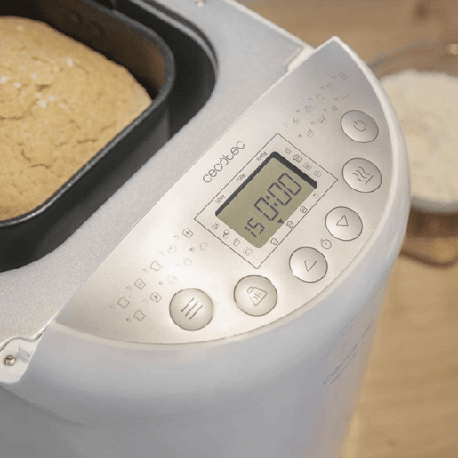 Cecotec Máquina de pão de 1 kg com 19 programas automático, 15 horas programáveis e tigela apta para máquina da louça.