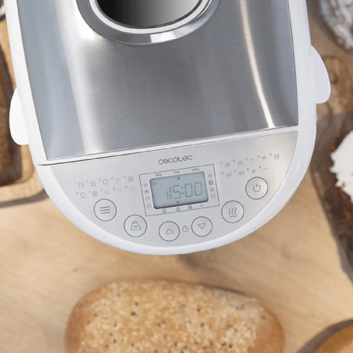Cecotec Máquina de pão de 1 kg com 19 programas automático, 15 horas programáveis e tigela apta para máquina da louça.
