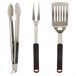 Set de 3 accesorios barbacoa Aktive Set de 3 accesorios barbacoa Aktive Negro