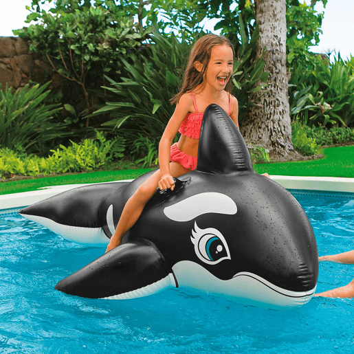 Baleia insuflável aquática INTEX + 2 asas - 193x119 cm