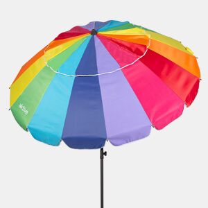 Guarda-chuva de praia corta-vento Ø220 cm multicor cmastro basculante Aktive