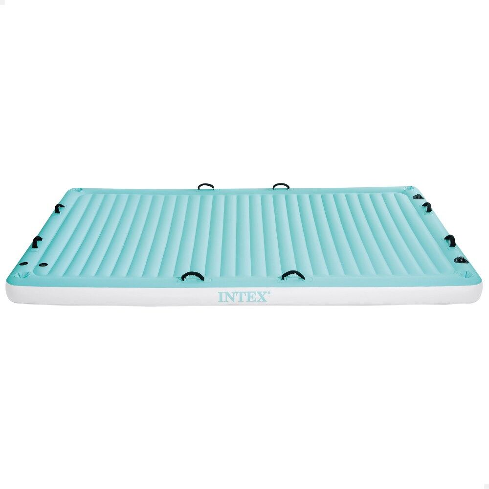 Manta flotante hinchable c/portabebidas y asas de agarre INTEX