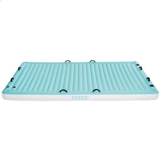 Manta flutuante insuflável csuporte para bebidas e alça 183x310x18 cm INTEX