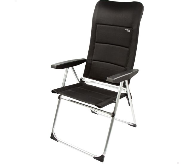 Silla plegable jardín acolchado Deluxe respaldo alto multiposición Aktive