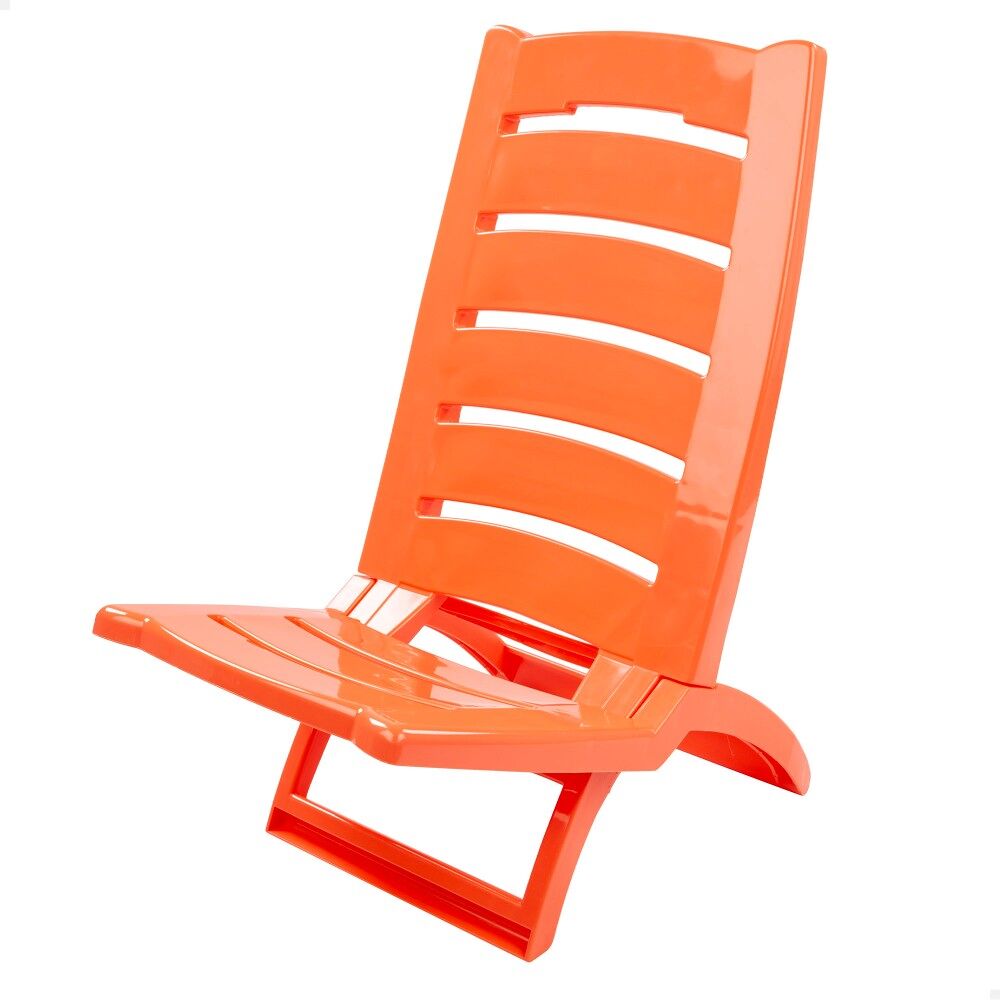 Silla playa plástico plegable baja Aktive