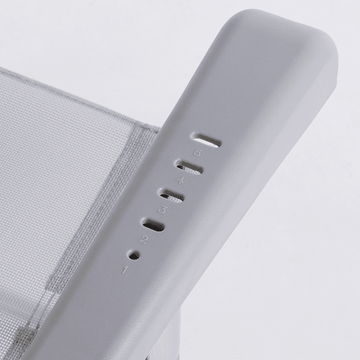 Cadeira de acampamento dobrável anti-roll e multiposição cinza com almofada Aktive