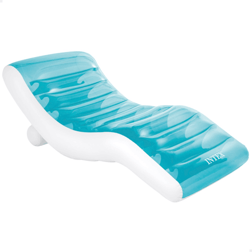 Espreguiçadeira de piscina inflável Premium azul 191x99 cm INTEX