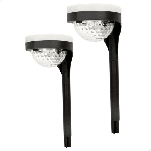 Pack de 2 projectores solares exteriores luz dupla LED cfarol para jardim Aktive