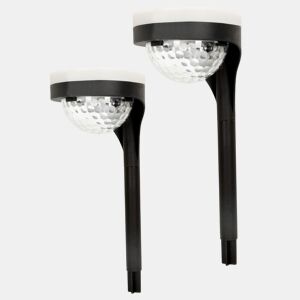 Pack de 2 projectores solares exteriores luz dupla LED cfarol para jardim Aktive