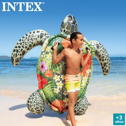 Tartaruga insuflável INTEX efeito realista 2 asas 191x170 cm