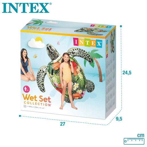 Tartaruga insuflável INTEX efeito realista 2 asas 191x170 cm