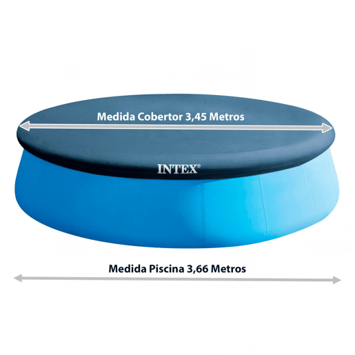 Cobertura INTEX piscina insuflável easy set - 366 cm (3.45 m)