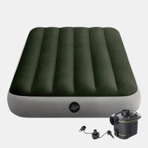 Colchão insuflável individual com bomba e fiber-tech intex