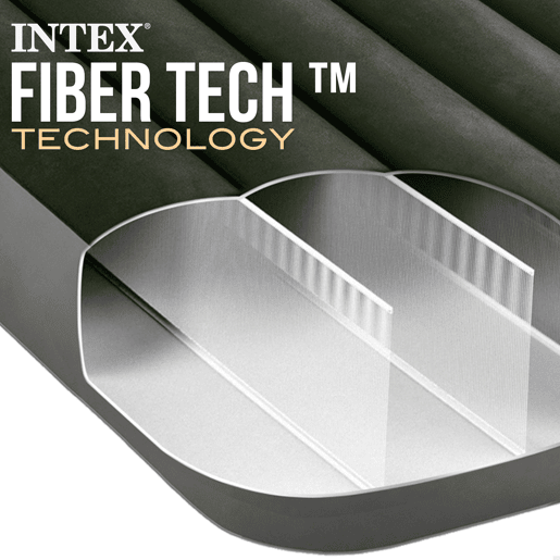Colchão insuflável individual com bomba e fiber-tech intex Colchão insuflável individual com bomba e fiber-tech intex