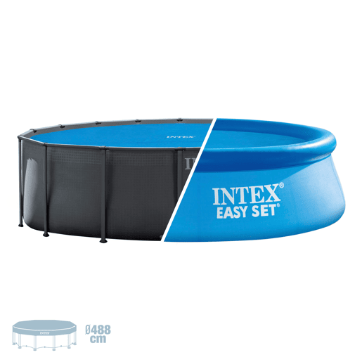 Cobertura solar INTEX piscinas Easy SetMetal Frame Ø488 cm