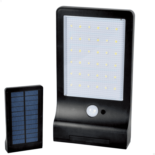 Holofote solar externo LED para jardim csensor de movimento Aktive
