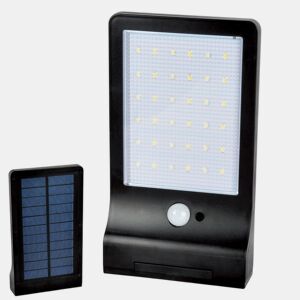 Holofote solar externo LED para jardim csensor de movimento Aktive