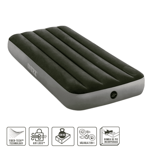 Colchão inflável simples INTEX Tamanho XS Dura-Beam Standard Downy