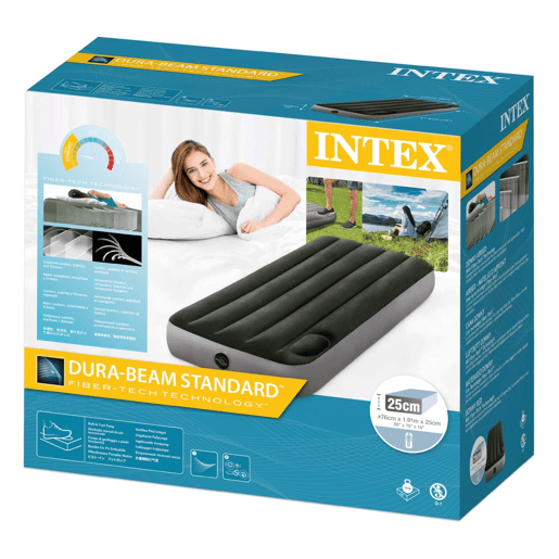 Colchão inflável simples INTEX Tamanho XS Dura-Beam Standard Downy