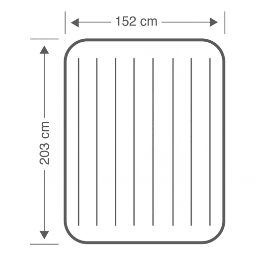 Colchão insuflável INTEX duplo 152x203x25 cm