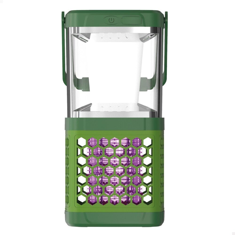 Lámpara solar antimosquitos LED 2 en 1 portátil c/cable Aktive
