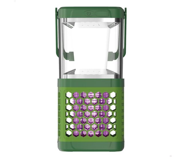 Lámpara solar antimosquitos led 2 en 1 portátil c/cable aktive