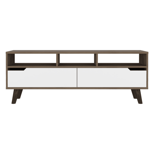 Gabinete de TV Oslo com prateleiras inferiores, 51 cm a x 39 cm p x 137 cm An, Bolsabranco