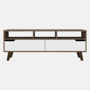 Gabinete de TV Oslo com prateleiras inferiores, 51 cm a x 39 cm p x 137 cm An, Bolsabranco