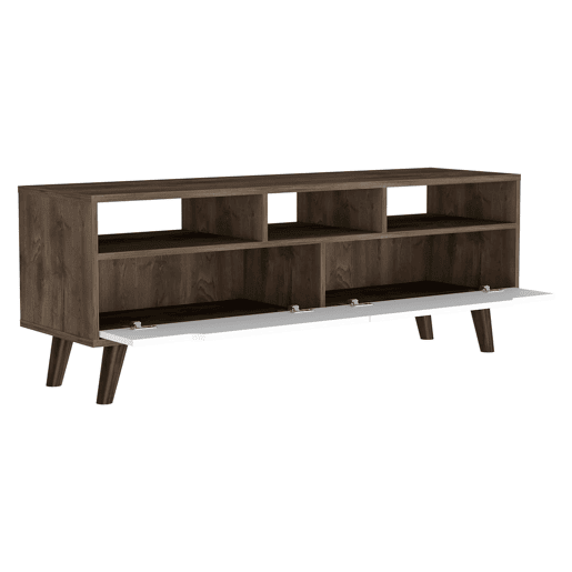 Gabinete de TV Oslo com prateleiras inferiores, 51 cm a x 39 cm p x 137 cm An, Bolsabranco