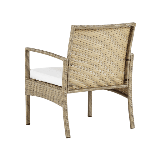 Conjunto de jardim em rattan com 4 lugares castanho claro MARSALA