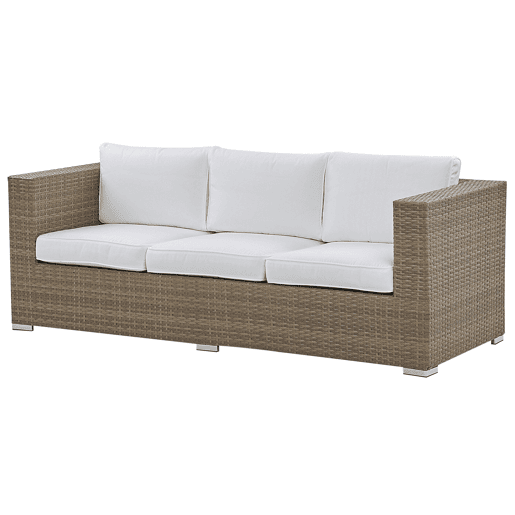 Beliani Conjunto lounge Ratan sintético BELLUNO