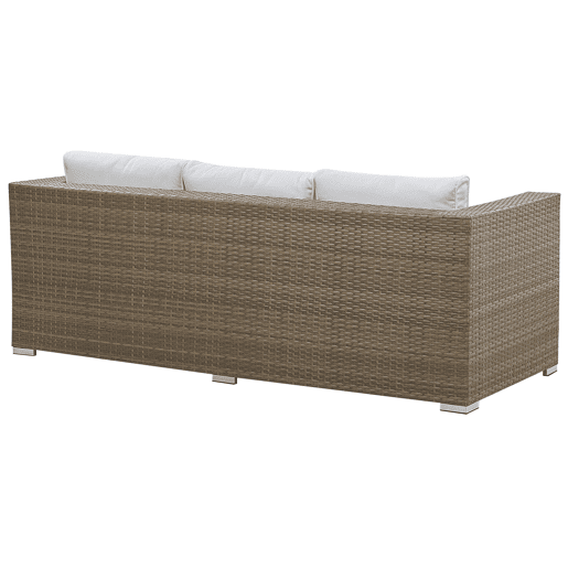Beliani Conjunto lounge Ratan sintético BELLUNO